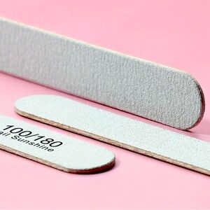 New -  5 pcs Double-Sided Sandpaper Wood Nail Files - 100/180 Grit